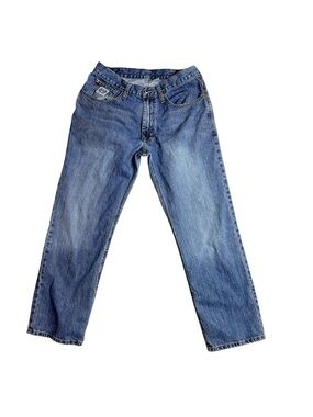 Cinch Men's Jeans Size 32x30 Light Wash Denim Straight Leg Western Cowboy